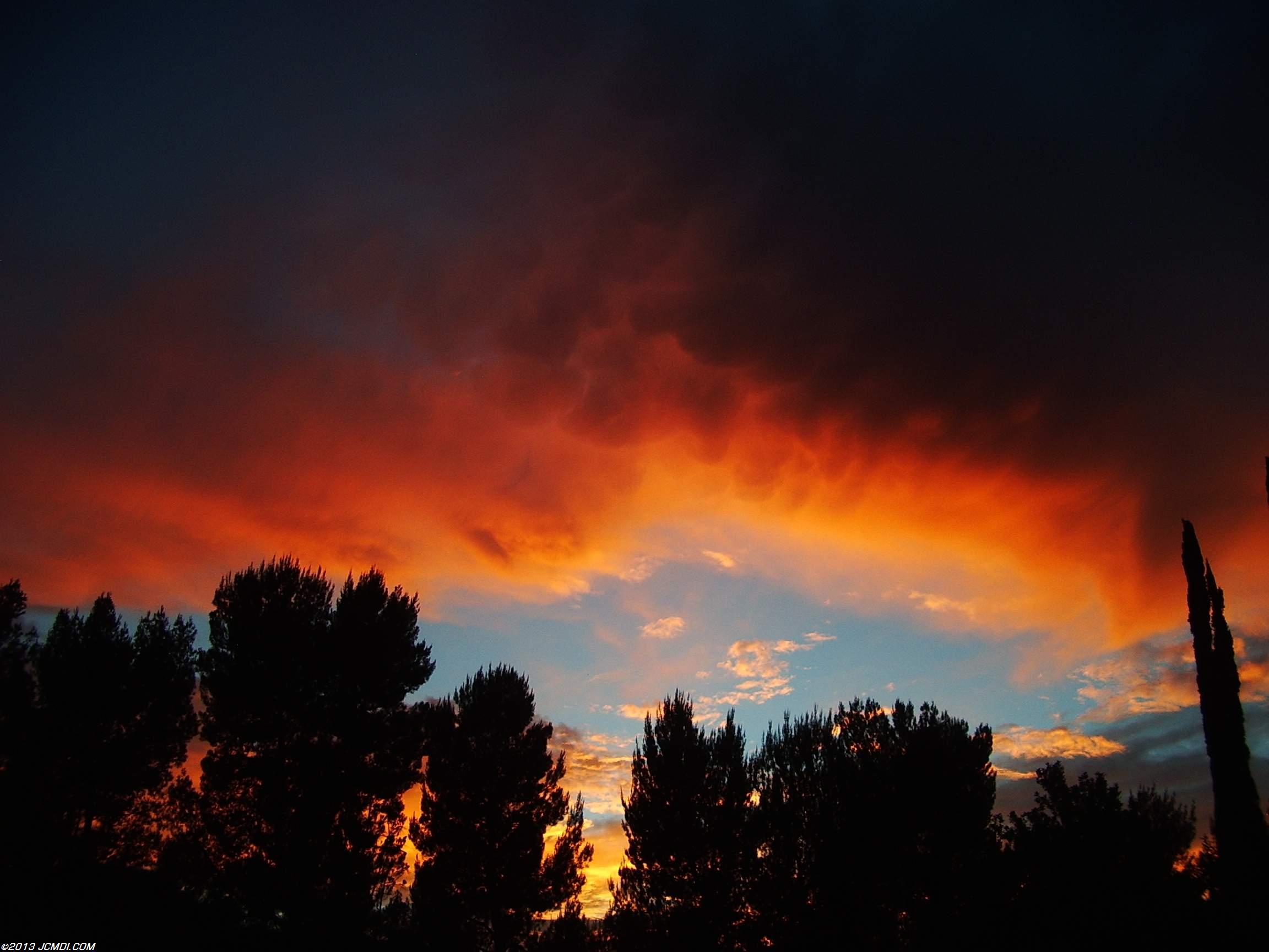 Beautiful Santa Clarita sunset still image series